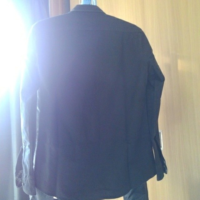 BURBERRY(バーバリー)のバーバリーポロシャツ長袖ブラック色サイズ2 メンズのトップス(シャツ)の商品写真