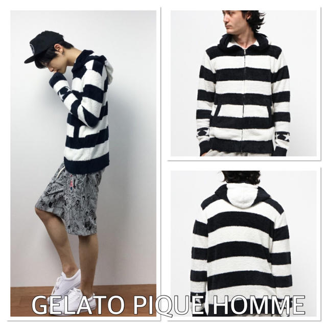 GELATO PIQUE HOMME スムーズィージャガードパーカ セット111