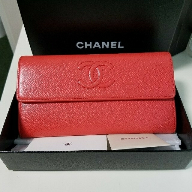 CHANEL(シャネル)のCHANEL　シャネル　正規品　長財布 レディースのファッション小物(財布)の商品写真