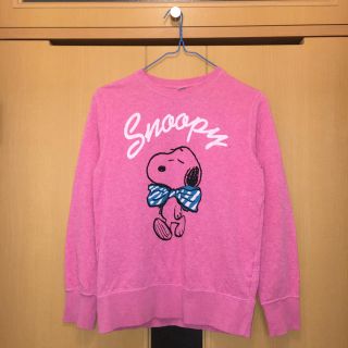 ユニクロ(UNIQLO)の★ ユニクロ ★ UNIQLO スヌーピー ピンク スエット 150cm(Tシャツ/カットソー)