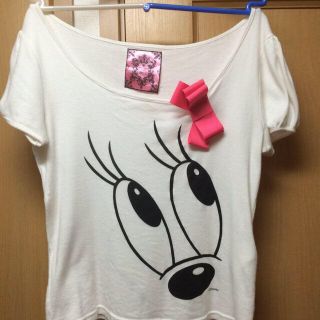 ハニーバンチ(Honey Bunch)のミニー♡パフスリーブTシャツ(Tシャツ(半袖/袖なし))