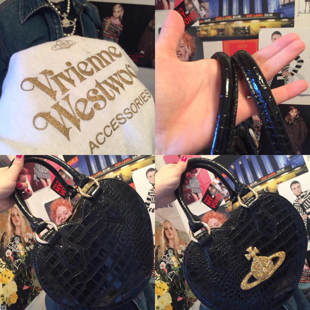 Vivienne Westwood(ヴィヴィアンウエストウッド)のチャンスリーハートバッグ  ブラック レディースのバッグ(ハンドバッグ)の商品写真