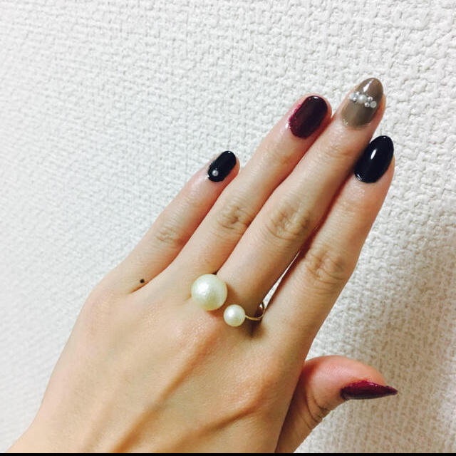 コットンパールリング レディースのアクセサリー(リング(指輪))の商品写真