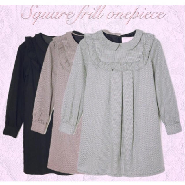Bubbles - 完売商品♡スクエアフリルワンピースの通販 by risa Bubbles - 完売商品♡スクエアフリルワンピースの通販 by risa