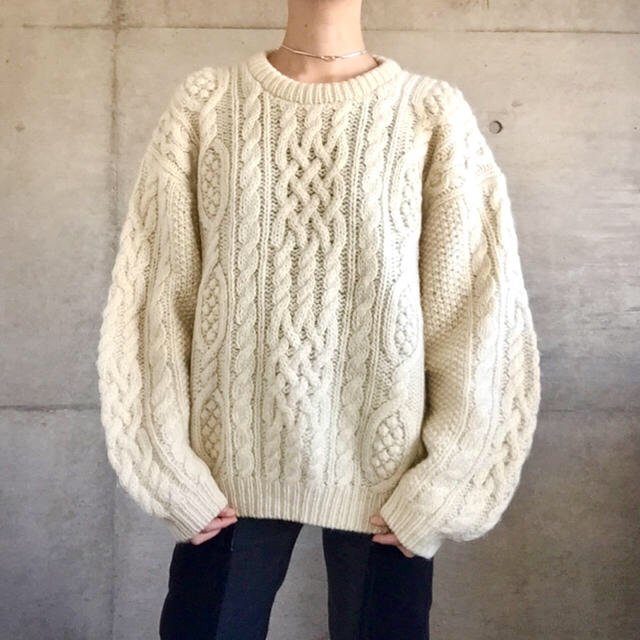 vintageフィッシャーマンニット