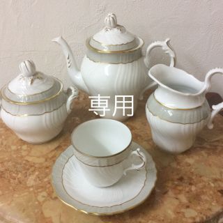 リチャードジノリ(Richard Ginori)のリチャードジノリ    ベッキオグレース コーヒー3点セット  美品(食器)