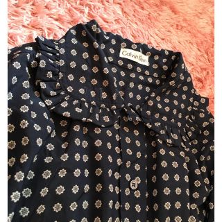 カルバンクライン(Calvin Klein)のカルバンクライン 2way襟が可愛い♡レトロブラウス♡vintageブラウス(シャツ/ブラウス(長袖/七分))