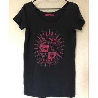 ドーリーガールバイアナスイ(DOLLY GIRL BY ANNA SUI)のドーリーガールバイアナスイ ネイビーTシャツ(Tシャツ(半袖/袖なし))