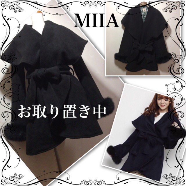 MIIA(ミーア)のMIIA フォックスファー ラップコート レディースのジャケット/アウター(毛皮/ファーコート)の商品写真