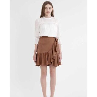 ジルスチュアート(JILLSTUART)のジルスチュアート  新品タグ付き ベルフリルスカート(ミニスカート)