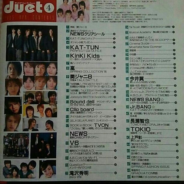 155.duet2005年4月号 エンタメ/ホビーの雑誌(その他)の商品写真