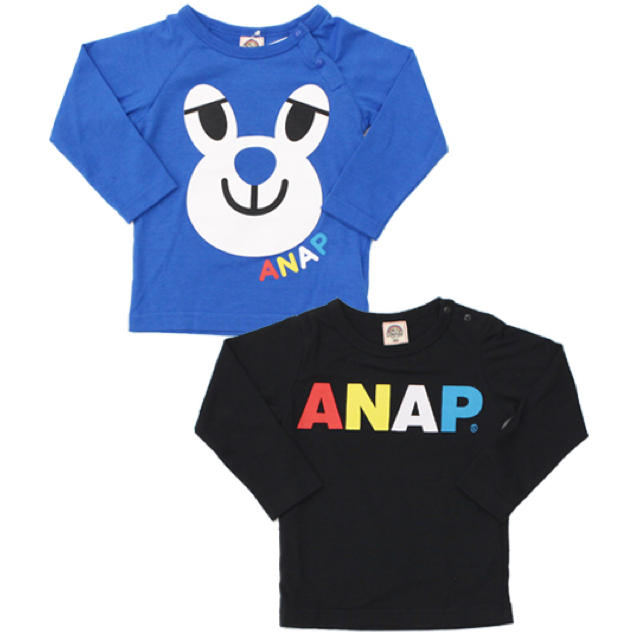 ANAP Kids(アナップキッズ)のANAP kids★ ロンＴ ２枚 セット キッズ/ベビー/マタニティのベビー服(~85cm)(Ｔシャツ)の商品写真