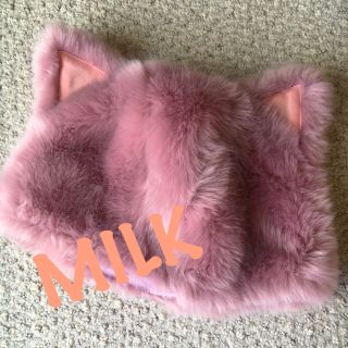 ミルク(MILK)の【送料込み】1/21まで値下げ！レア！MILK ファーキャット帽 猫耳 (その他)