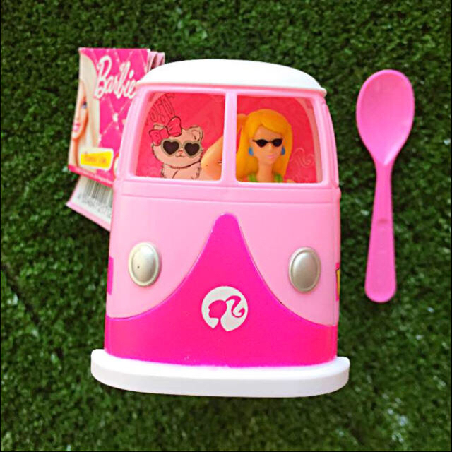 Barbie(バービー)の専用 Barbie van ハット ケーキトッパーセット エンタメ/ホビーのおもちゃ/ぬいぐるみ(ミニカー)の商品写真