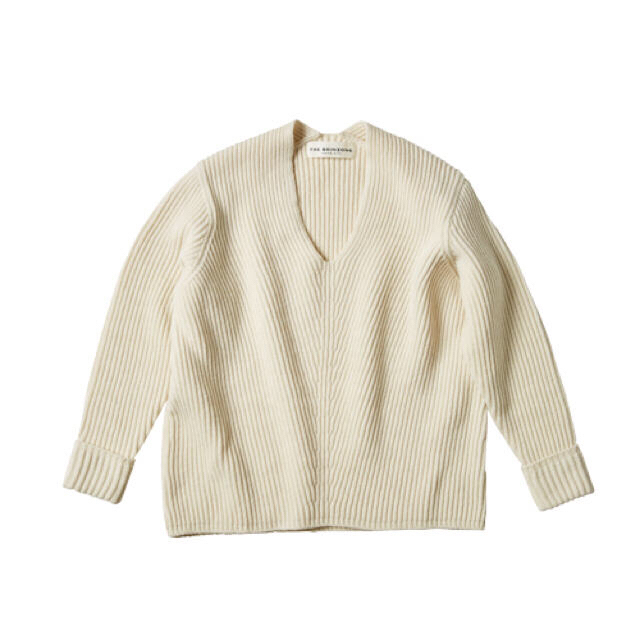 THE SHINZONE/VOLUME V-NECK KNIT白