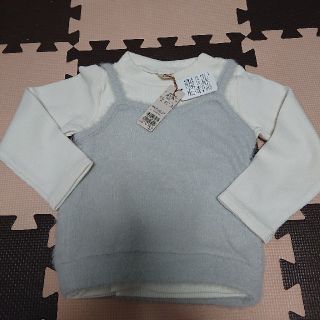 プティマイン(petit main)のenchan様専用☆新品☆petit main キャミソール付カットソー100(Tシャツ/カットソー)