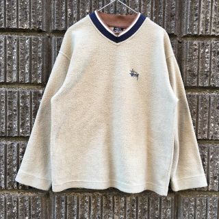 ステューシー(STUSSY)のお取り置き 90’s stussy タオル地 ナチュラルカラー トレーナー(スウェット)