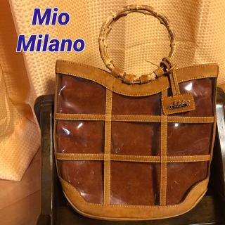 ミオミラノ(Mio Milano)のMio Milano☆ビニールレザー切替トートバッグ(トートバッグ)