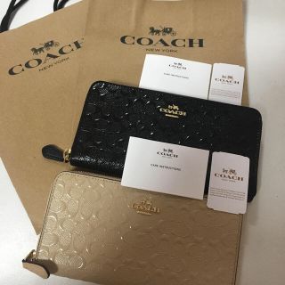 COACH   コーチ♡ペア♡シグネチャー ラウンドファスナー長財布 新品未