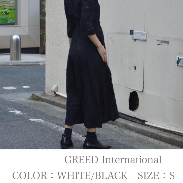 GREED LIMITED モノトーンジャガードドレス-