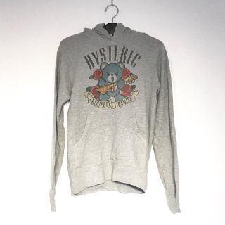 ヒステリックグラマー(HYSTERIC GLAMOUR)のヒステリックグラマー ファックベアー ローズプリントパーカー グレー M(パーカー)