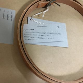 エンダースキーマ(Hender Scheme)のエンダースキーマ tail belt ナチュラル(ベルト)