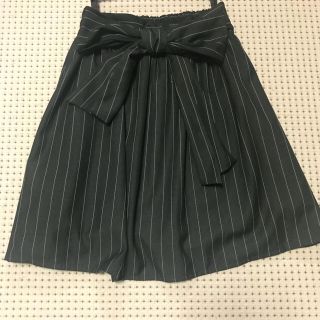 コウベレタス(神戸レタス)のリボン付き☆ストライプスカート(ひざ丈スカート)