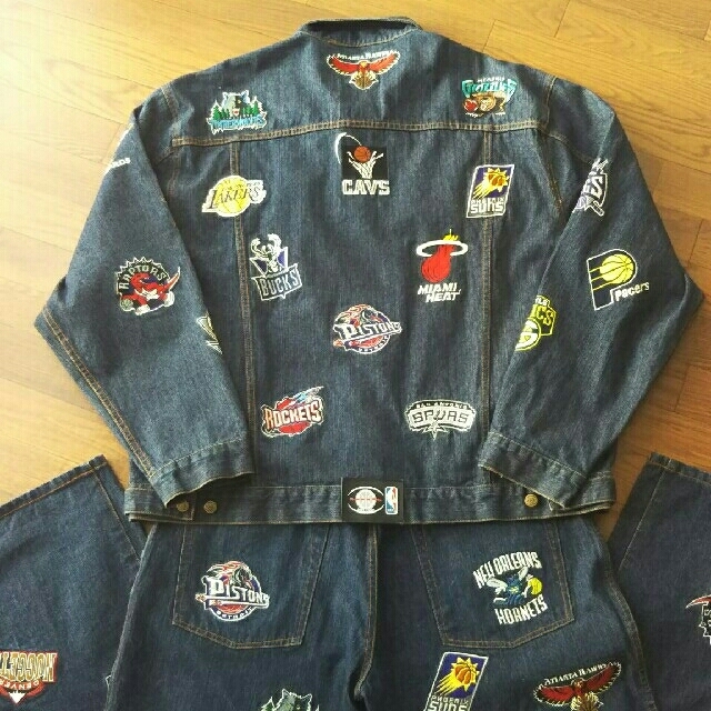 まる様専用です。UNK NBA 刺繍デニムセットアップ! - www 激安販促品 パンツ デニム 全刺繍 UNK NBA 【デッドストック⭐︎レブロンジェームス】 デニム/ジーンズ
