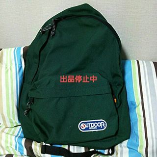 アウトドアプロダクツ(OUTDOOR PRODUCTS)の出品停止中　　汚れあり！アウトドア 深緑 リュック(リュック/バックパック)