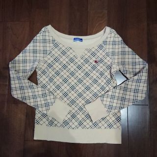 バーバリーブルーレーベル(BURBERRY BLUE LABEL)のLOVEちゃん様専用❗値下げBURBERRY トレーナー スエット 38 裏起毛(トレーナー/スウェット)