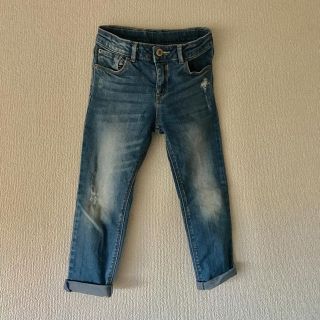 ザラキッズ(ZARA KIDS)の:::Zara Girls::: ダメージデニム 110cm(パンツ/スパッツ)