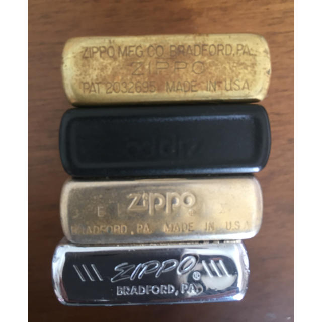 ZIPPO(ジッポー)のジッポ4個 訳あり おまけ付き メンズのファッション小物(タバコグッズ)の商品写真