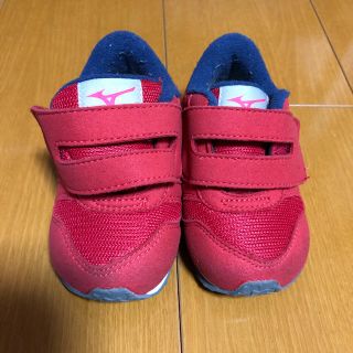 ミズノ(MIZUNO)のミズノ 赤い子供用靴 13cm(スニーカー)