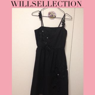 ウィルセレクション(WILLSELECTION)のウィル♡黒レースキャミワンピドレス♡(ミニワンピース)