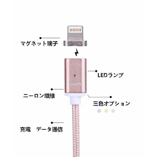 【チービ7様専用】iPhone マグネット ライトニング USBケーブル ピンク スマホ/家電/カメラのスマホアクセサリー(その他)の商品写真