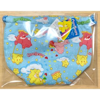 ケアベア(CareBears)のケアベア☆新品☆巾着袋☆お弁当袋☆ランチバッグ☆小物入れに(弁当用品)