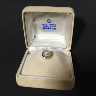 ミキモト(MIKIMOTO)のミキモト真珠  MIKIMOTO  真珠ネクタイピン ケース付き silver(ネクタイピン)