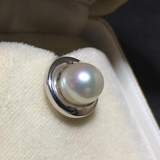 ミキモト真珠 MIKIMOTO 真珠ネクタイピン ケース付き silver