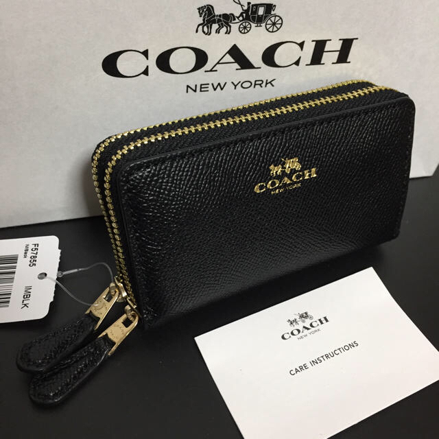 COACH ダブルジップ コインケース