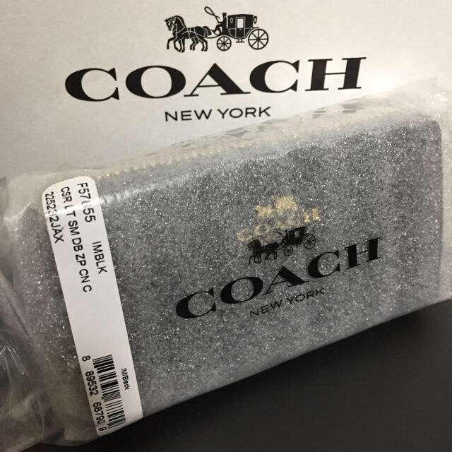 COACH - COACH コーチ ダブルジップ コインケース ブラック 黒 カード