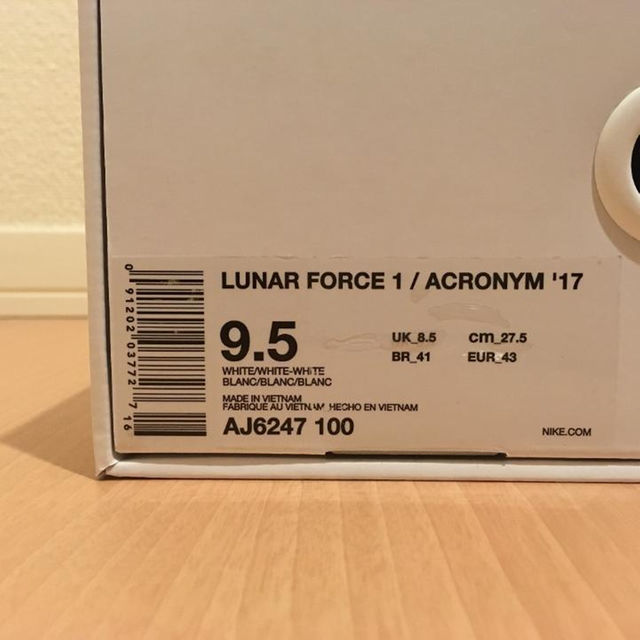 NIKE(ナイキ)の27.5 ACRONYM LUNAR FORCE 1 ルナフォース アクロニウム メンズの靴/シューズ(スニーカー)の商品写真