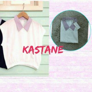 カスタネ(Kastane)の新品♪kastane★襟付きシャツ(Tシャツ(半袖/袖なし))