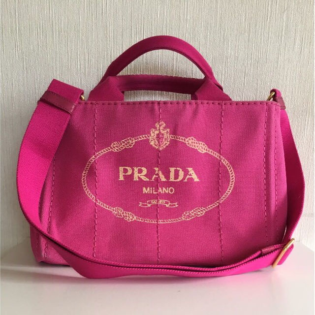 PRADA - PRADA カナパトート ピンクの通販 by あず's shop｜プラダならラクマ