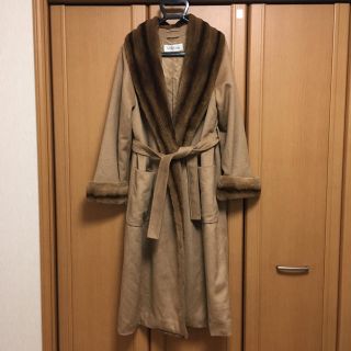 Max Mara - マックスマーラ ミンクファー付きキャメルコートの通販