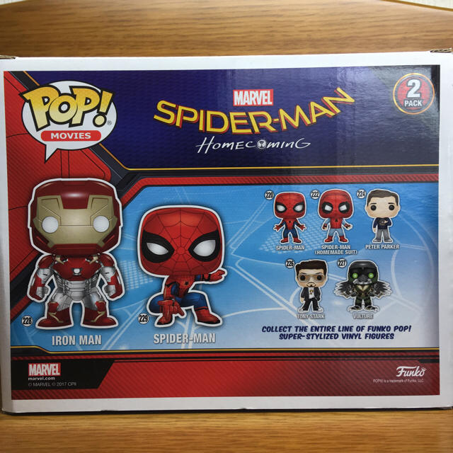 Funko POP! ファンコ ポップ アイアンマン スパイダーマン 2個入の通販