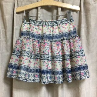 ウィルセレクション(WILLSELECTION)のウィルセレクション 花柄 シフォン スカート(ミニスカート)