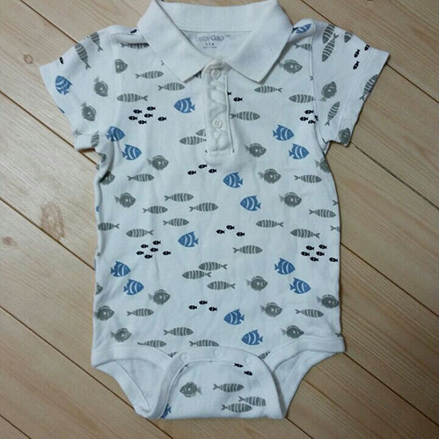 babyGAP(ベビーギャップ)の難あり★baby Gap ロンパース80 キッズ/ベビー/マタニティのベビー服(~85cm)(カバーオール)の商品写真