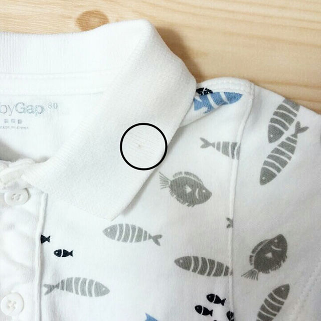 babyGAP(ベビーギャップ)の難あり★baby Gap ロンパース80 キッズ/ベビー/マタニティのベビー服(~85cm)(カバーオール)の商品写真