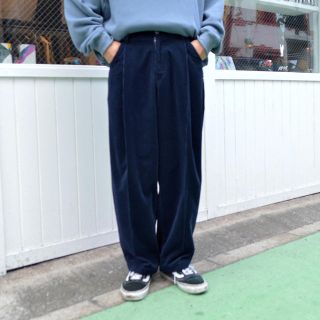 neon sign 16aw コーデュロイ パンツ ネイビー