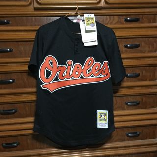 送料無料 MITCHELL＆NESS baseball jersey Sサイズ(ジャージ)